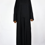Abaya Kimono Trois Pièces - Noir
