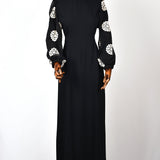 Robe Motifs Brodés - Noir