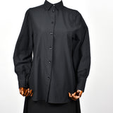 Chemisier Oversize Classique - Noir
