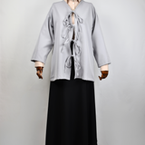 Gilet Kimono Gris Argenté