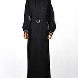 Robe Noire Perlée - Grandes tailles