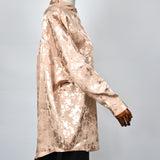 Chemisier Oversize Jacquard - Beige