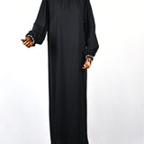 Robe Noire Perlée - Grandes tailles