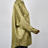 Chemisier Oversize Jacquard - Vert Olive