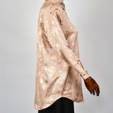 Chemisier Oversize Palmier - Beige