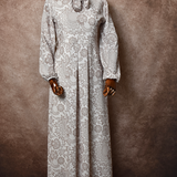 Robe d'été à motif floral - Beige