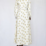 Robe Florale Ecru