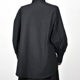 Chemisier Oversize Classique - Noir