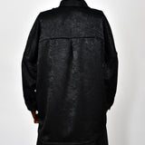Chemisier Oversize Jacquard - Noir