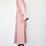 Robe rose avec perle