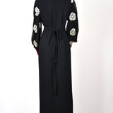 Robe Motifs Brodés - Noir