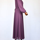 Robe Prune Plissée
