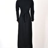 Robe Longue avec Ceinture - Marron