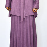 Ensemble Tunique et Jupe - Prune