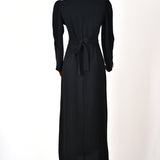 Robe Longue avec Ceinture - Noire