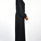 Robe Noire Perlée - Grandes tailles