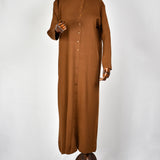 Robe tricot brique