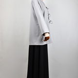 Gilet Kimono Gris Argenté