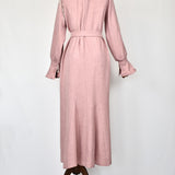 Robe rose avec perle