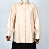 Chemisier Oversize Classique - Crème