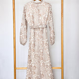Robe d'été à motif floral - Beige
