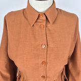 Robe Camel avec Gilet Intégré