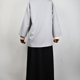 Gilet Kimono Gris Argenté