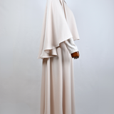 Robe Longue avec Cape - Crème