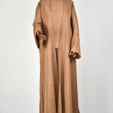 Abaya Kimono Trois Pièces - Camel