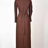 Robe Longue avec Ceinture - Noire
