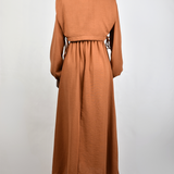 Robe Camel avec Gilet Intégré