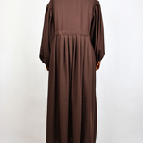 Robe Longue Marron Chocolat - Idéale pour Toutes les Morphologies