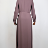 Robe Longue avec Gilet Intégré - Rose Taupe