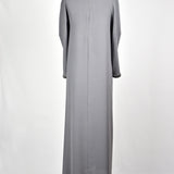 Abaya Dentelle Argentée - Gris