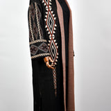 Gilet long avec motifs ethniques