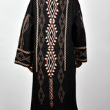 Gilet long avec motifs ethniques