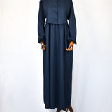 Ensemble Robe et Gilet Bleu Nuit