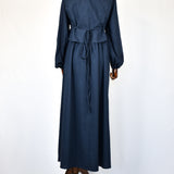 Ensemble Robe et Gilet Bleu Nuit
