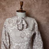 Robe d'été à motif floral - Beige